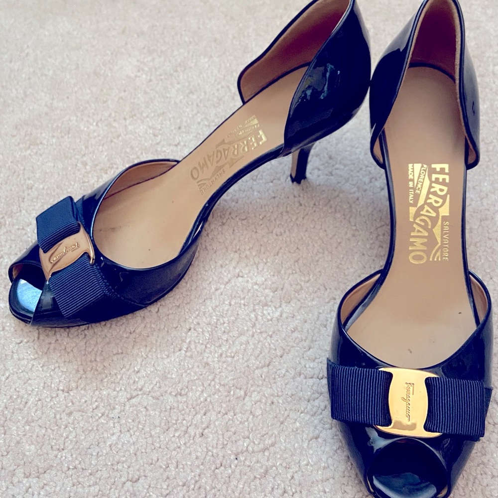 Vintage Ferragamo Kitten Heels